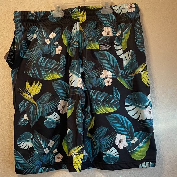 Matix floral Mens Swim Shorts Beach, medium, new(507) - Picture 3 of 4